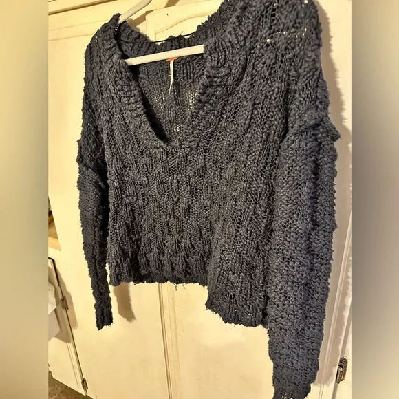 FREE PEOPLE Josephine Pullover In Charcoal Gray - Picture 8 of 9